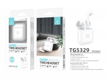 Auricolare Bluetooth Tws bianco di alto profilo