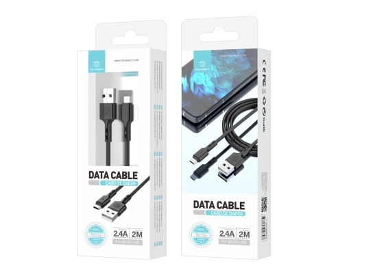 High Quality Data Cable Micro Usb Black 2M 2.4A High Quality Data Cable Micro Usb Black 2M 2.4A
