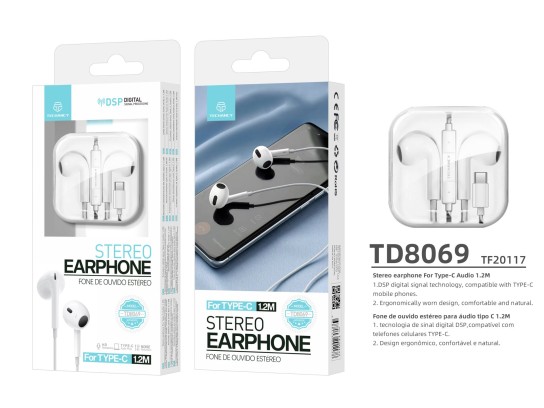 Box Earphones Type-C White