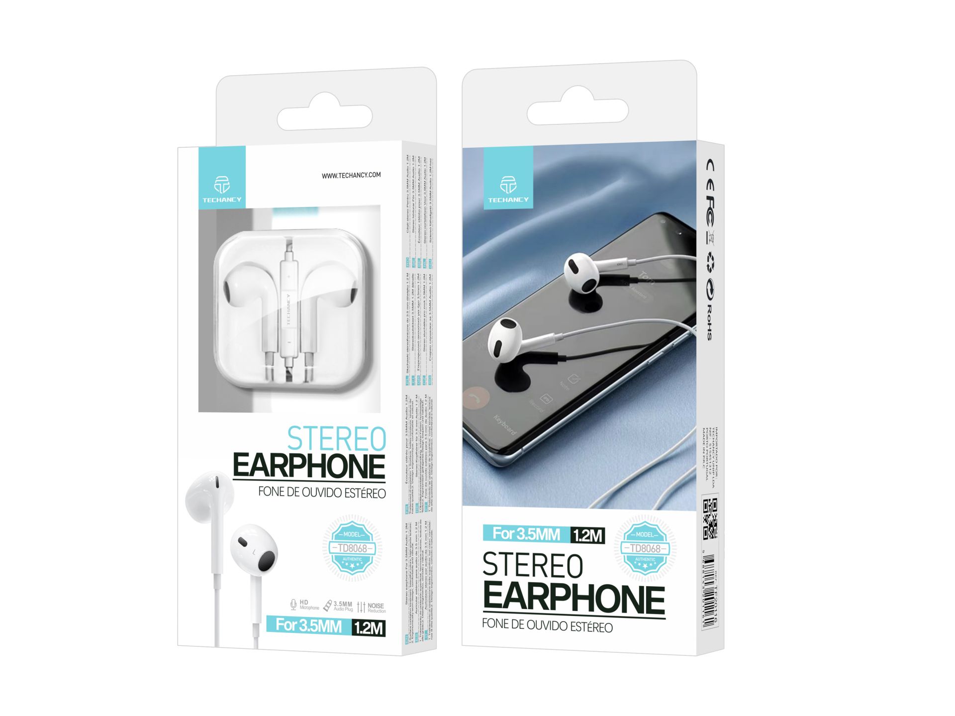 Box Auricolari 3,5Mm Bianco Box Auricolari 3,5Mm Bianco