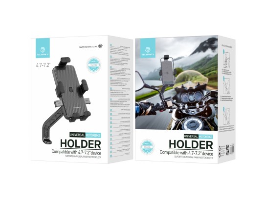 Supporto per cellulare per moto nero Supporto per cellulare per moto nero
