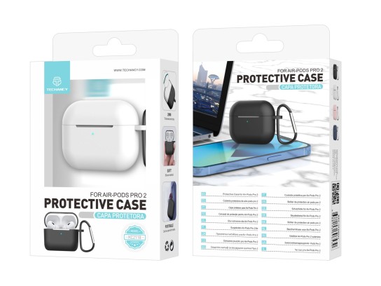 Funda de silicona para Airpod Pro 2 blanco Funda de silicona para Airpod Pro 2 blanco