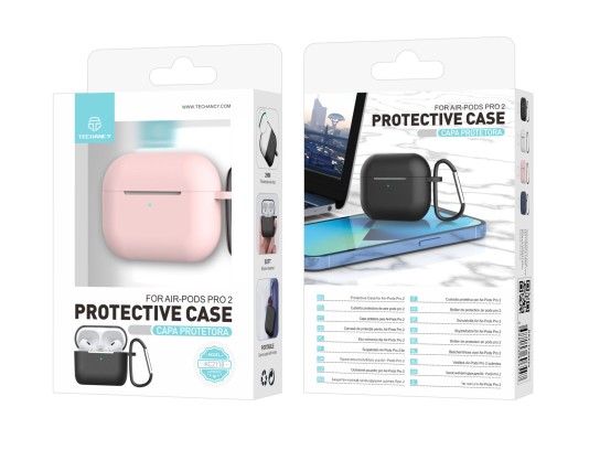 Capa Silicone Para Airpod Pro 2 Rosa Capa Silicone Para Airpod Pro 2 Rosa