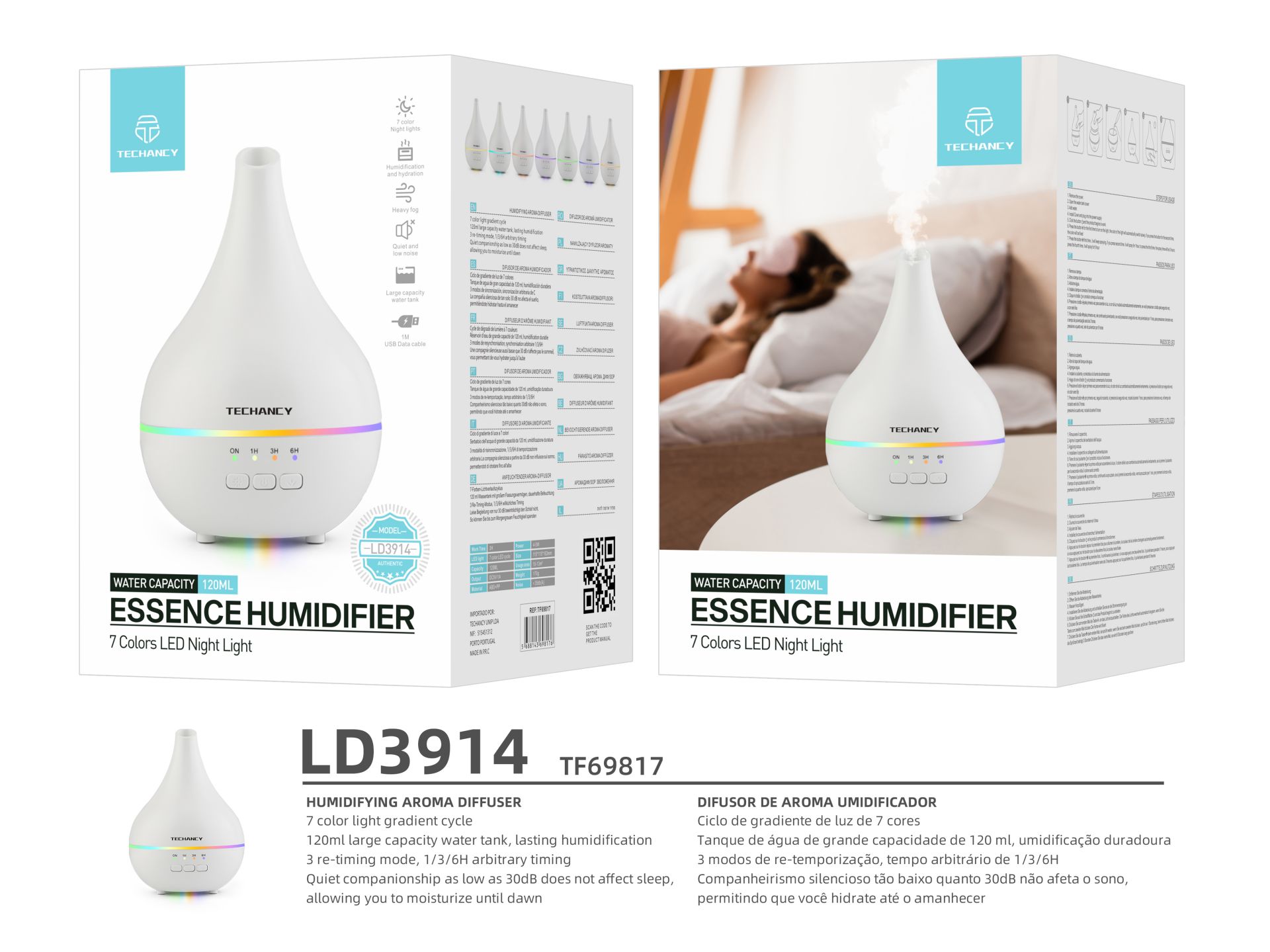 Diffuseur d'arômes 69817 Couleur Blanc Diffuseur d'arômes 69817 Couleur Blanc