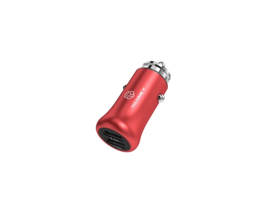 Chargeur de voiture 2.4A 2Usb rouge Chargeur de voiture 2.4A 2Usb rouge