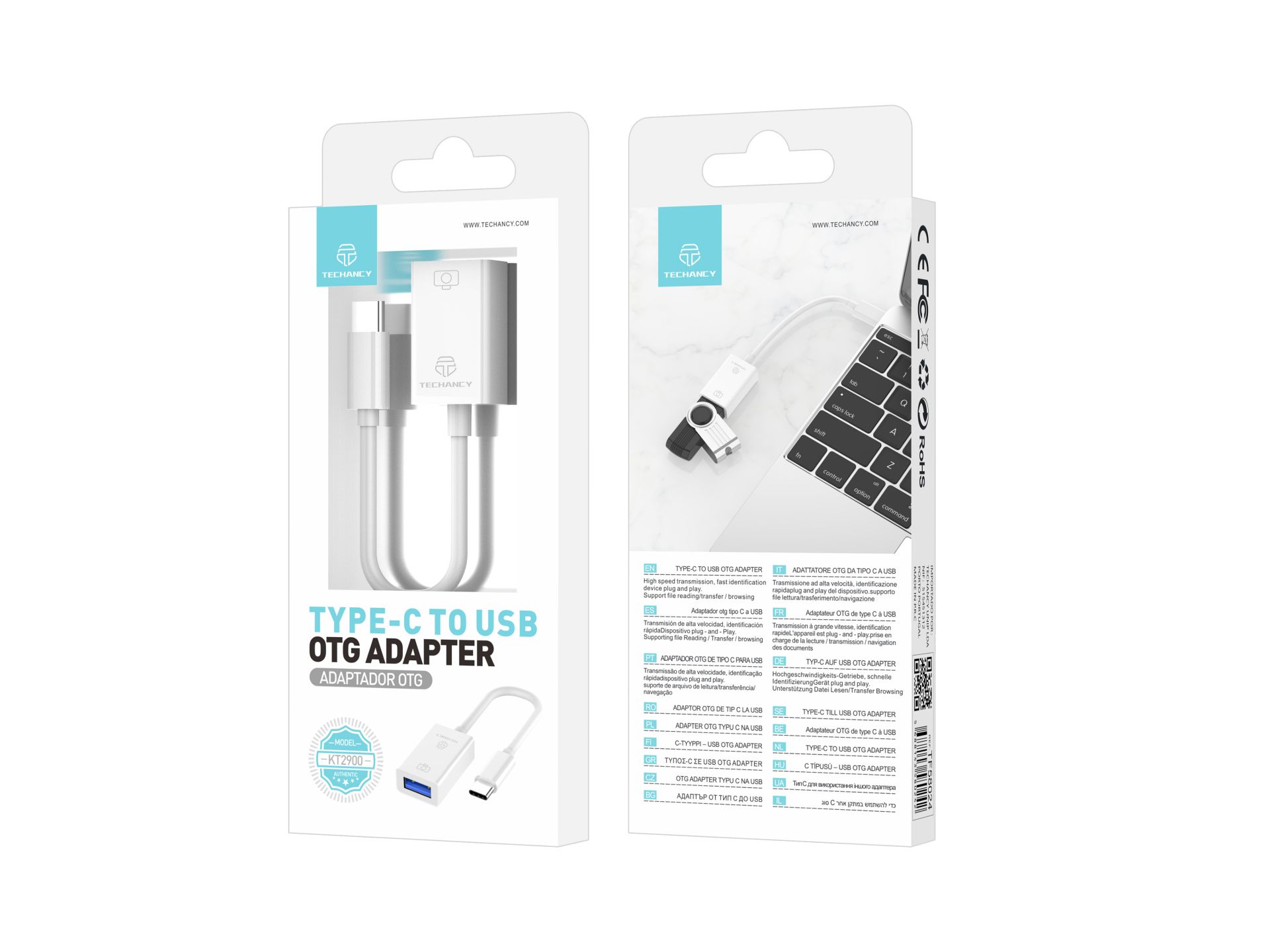Otg Typ-C zu Buchse Usb Kabel Weiß Otg Typ-C zu Buchse Usb Kabel Weiß