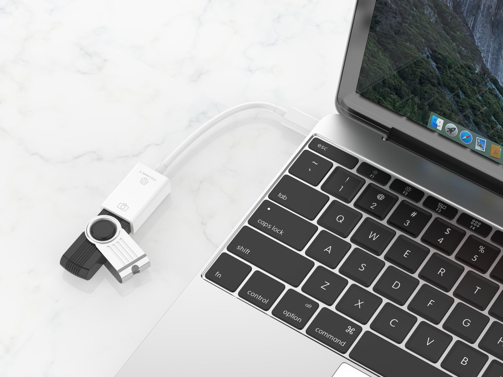 Otg Typ-C zu Buchse Usb Kabel Weiß Otg Typ-C zu Buchse Usb Kabel Weiß