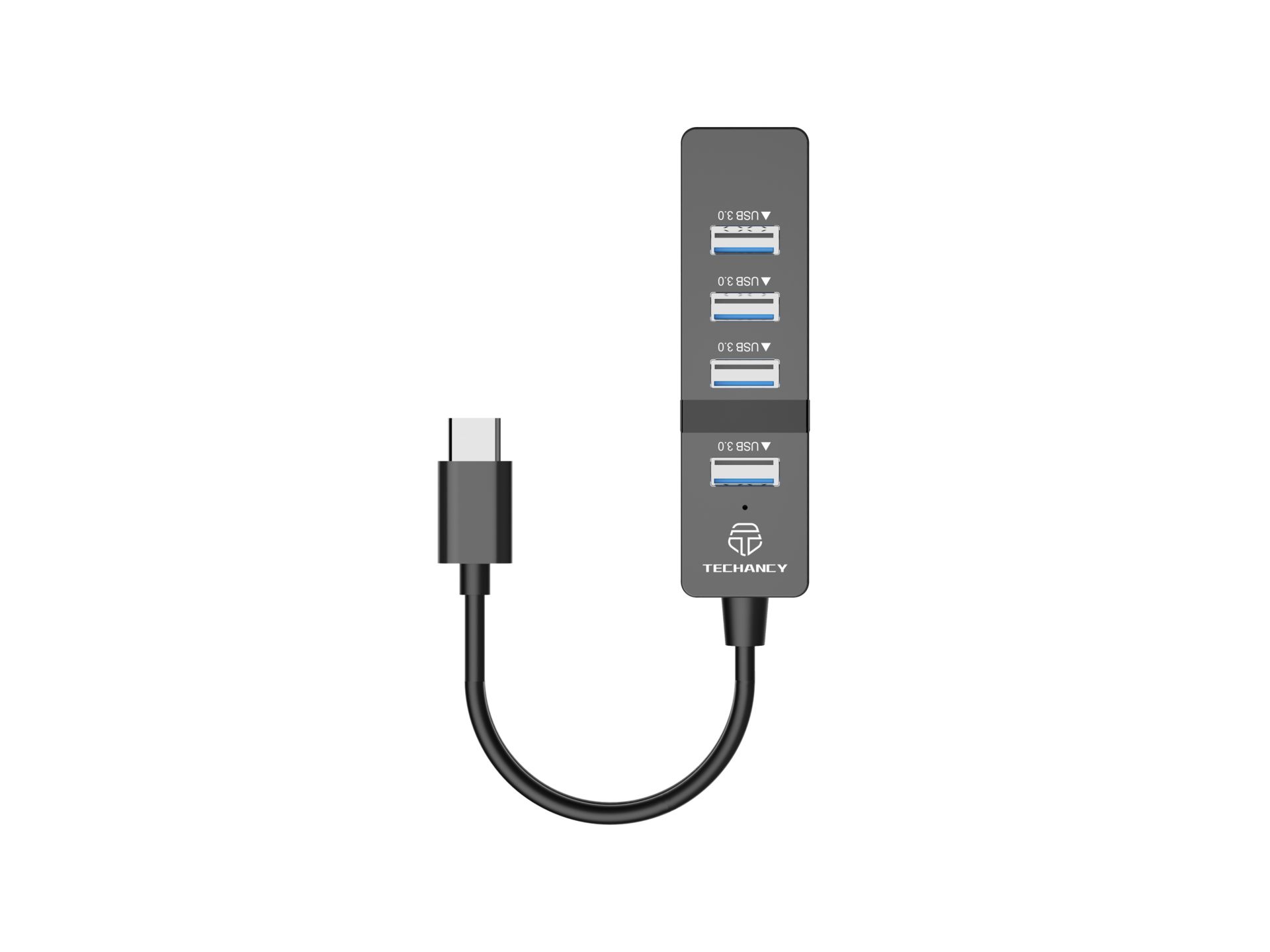 Hub Usb-C3.0 con 4 porte Usb3.0 nero Hub Usb-C3.0 con 4 porte Usb3.0 nero