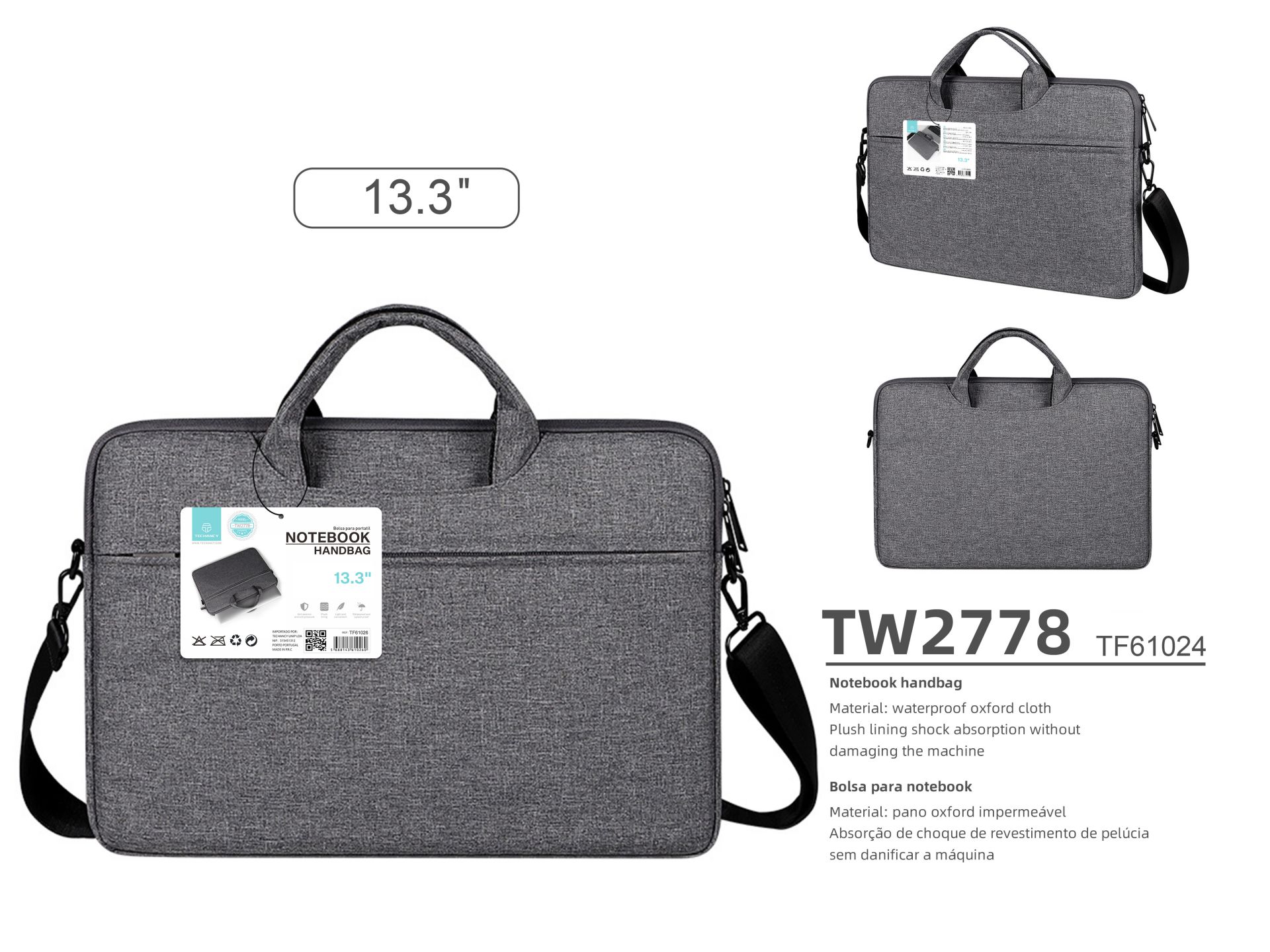 Borsa porta computer Universal Casual Toploader 13.3* Nero Borsa porta computer Universal Casual Toploader 13.3* Nero