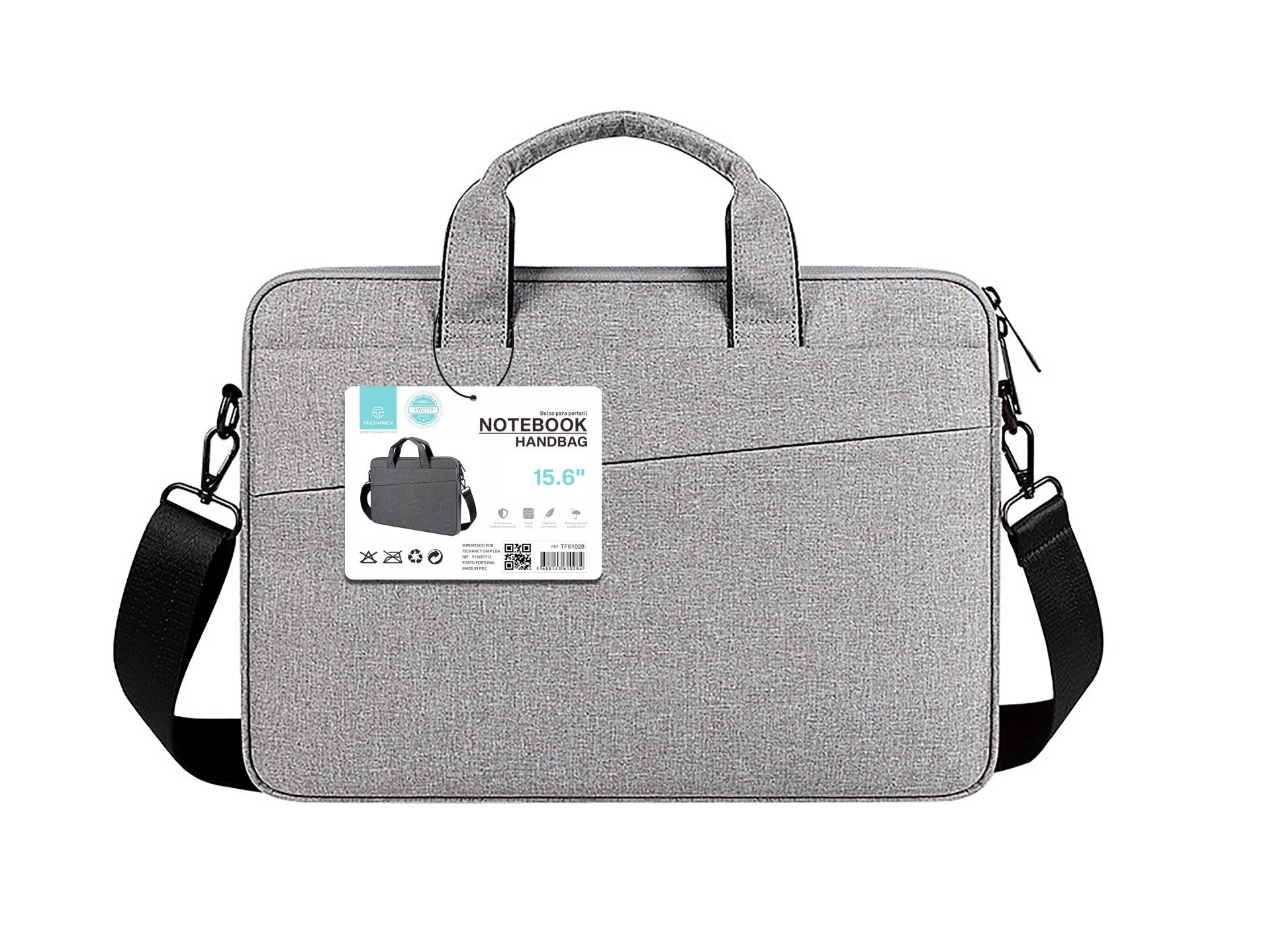 Sac d'ordinateur Toploader universel décontracté 15.6* gris Sac d'ordinateur Toploader universel décontracté 15.6* gris