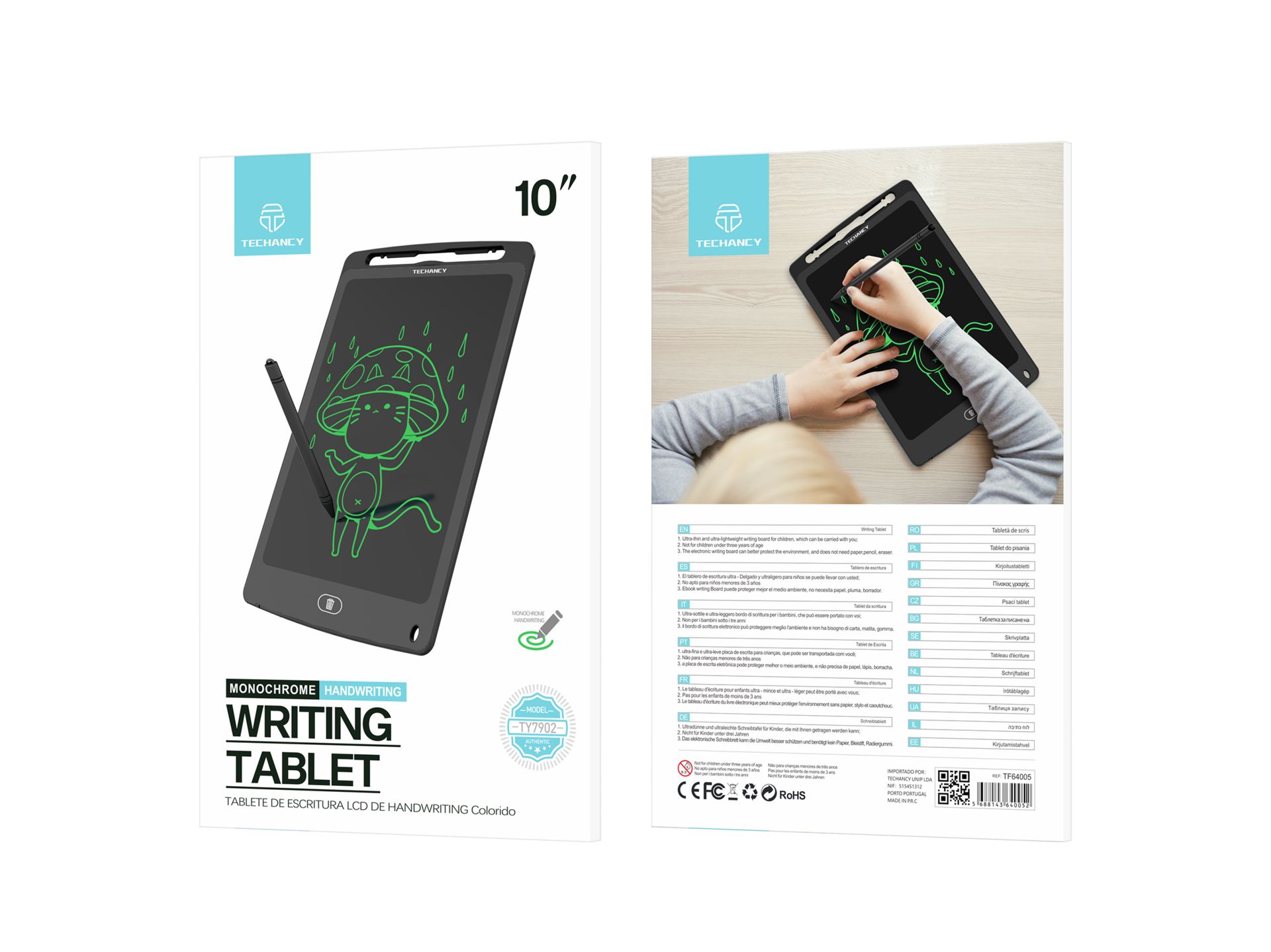 Tablet de Desenho Lcd Schreiben 10 Schwarz