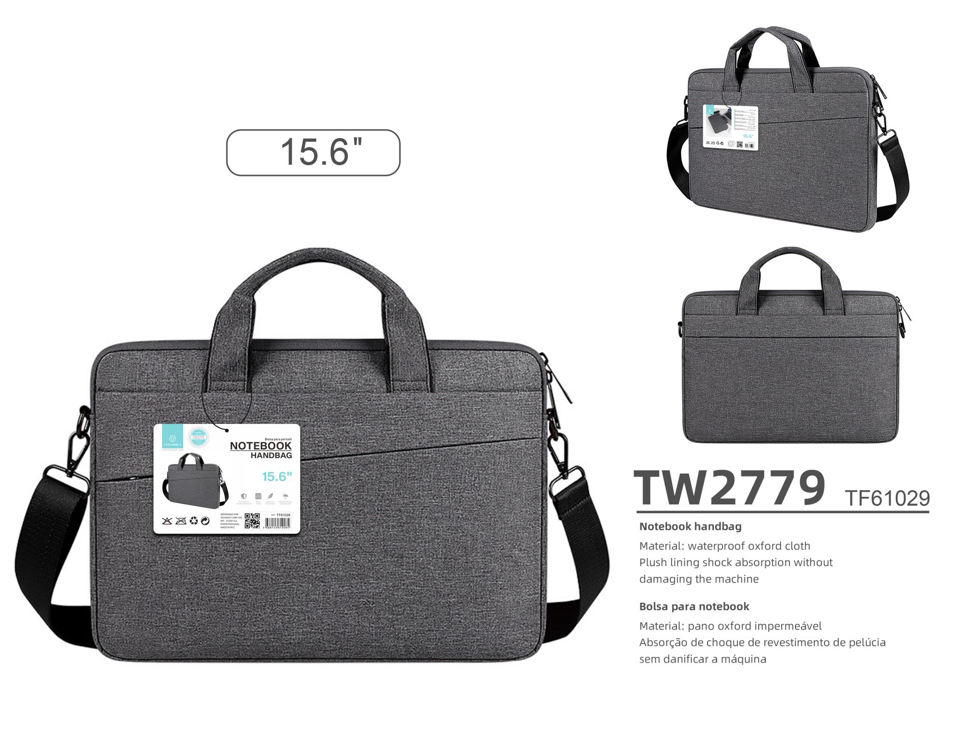 Borsa porta computer Universal Casual Toploader 15.6* Nero Borsa porta computer Universal Casual Toploader 15.6* Nero