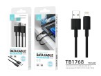Fast Charging Lightning Cable 3A 1M Black