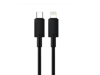 Cble USB 30W Type-C vers Lightning Noir 1M