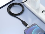 30W USB Cable Type-C To Lightning  Black 1M