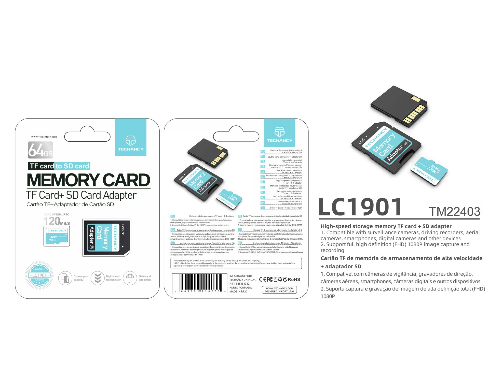 Micro Sd 64GB Speicherkarte mit Adapter Micro Sd 64GB Speicherkarte mit Adapter