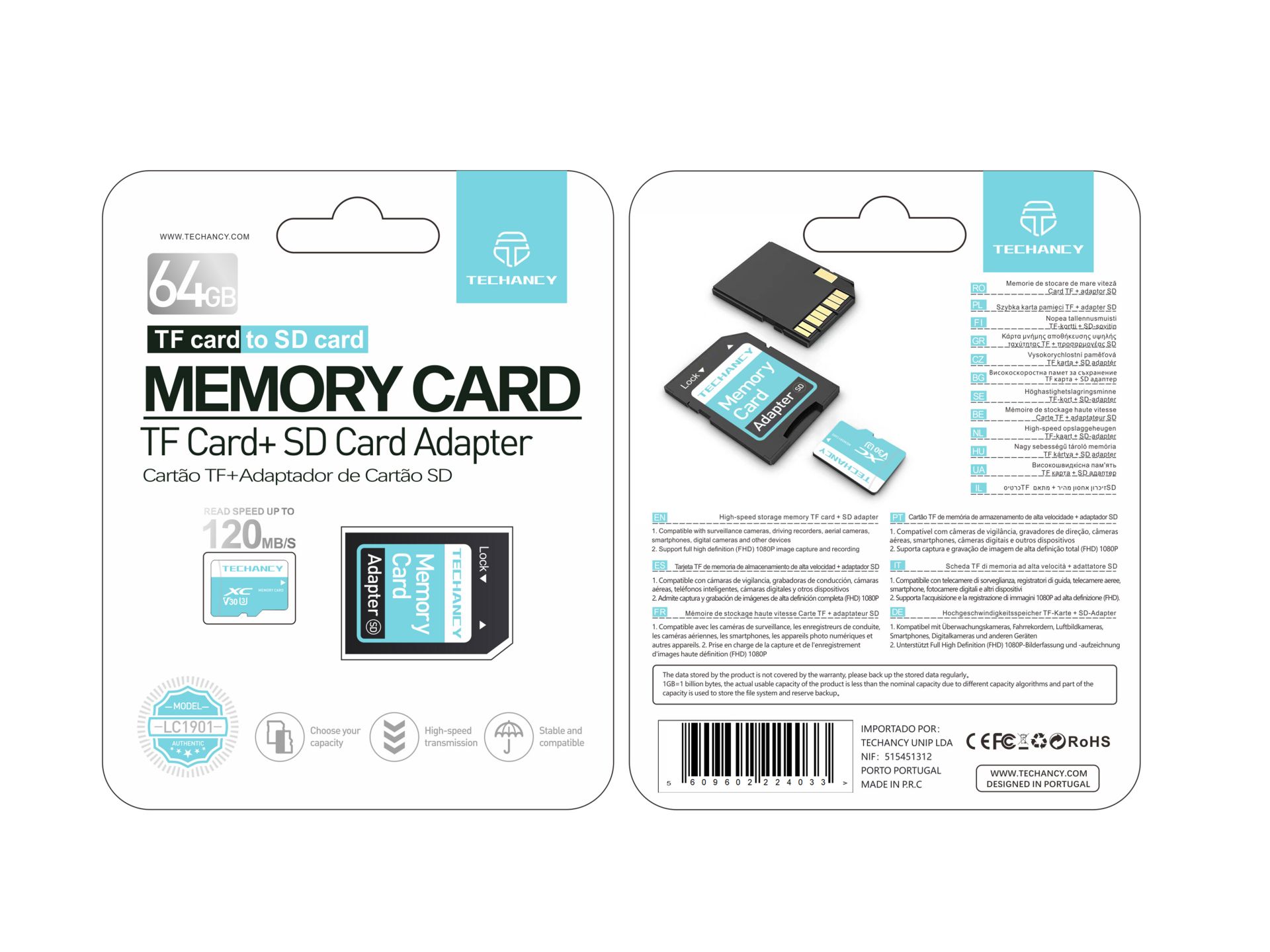 Micro Sd 64GB Speicherkarte mit Adapter Micro Sd 64GB Speicherkarte mit Adapter