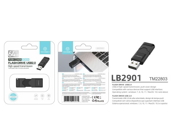 USB Flash Drive 64Gb Usb 2.0 Black USB Flash Drive 64Gb Usb 2.0 Black