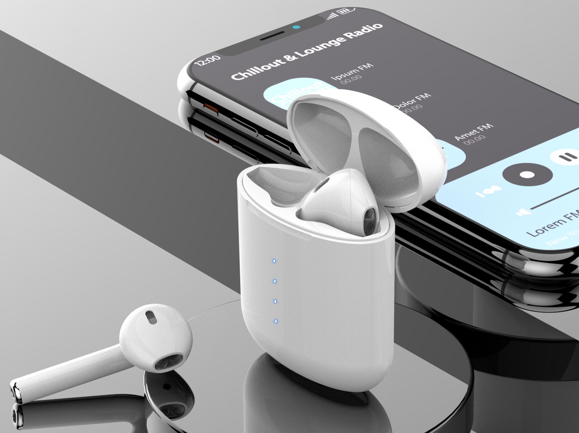 Auricolari bianchi senza fili Tws Auricolari bianchi senza fili Tws
