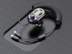 Transmisor Fm Bluetooth Para Coche Con Cable De Carga