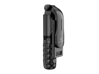 Mini Selfie Stick Tripe, 3 in 1 ausziehbar mit Bluetooth-Fernbedienung Schwarz