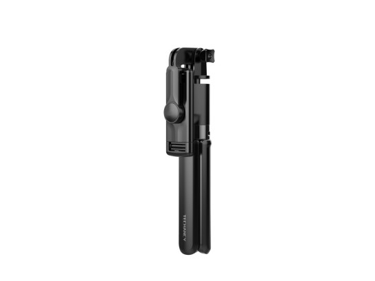 Selfie Stick Tripe, 3 in 1 estendibile con telecomando Bluetooth nero