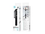 Selfie Stick Tripe,3 In 1 Extendable 100Cm, With Bluetooth Remote Control Black