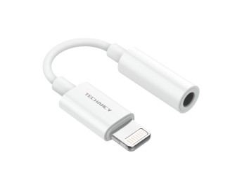 Adaptateur intra-auriculaire Lightning vers 3.5mm compatible avec l'Iphone