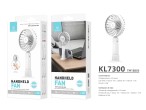 Portable Fan With Base And Battery White