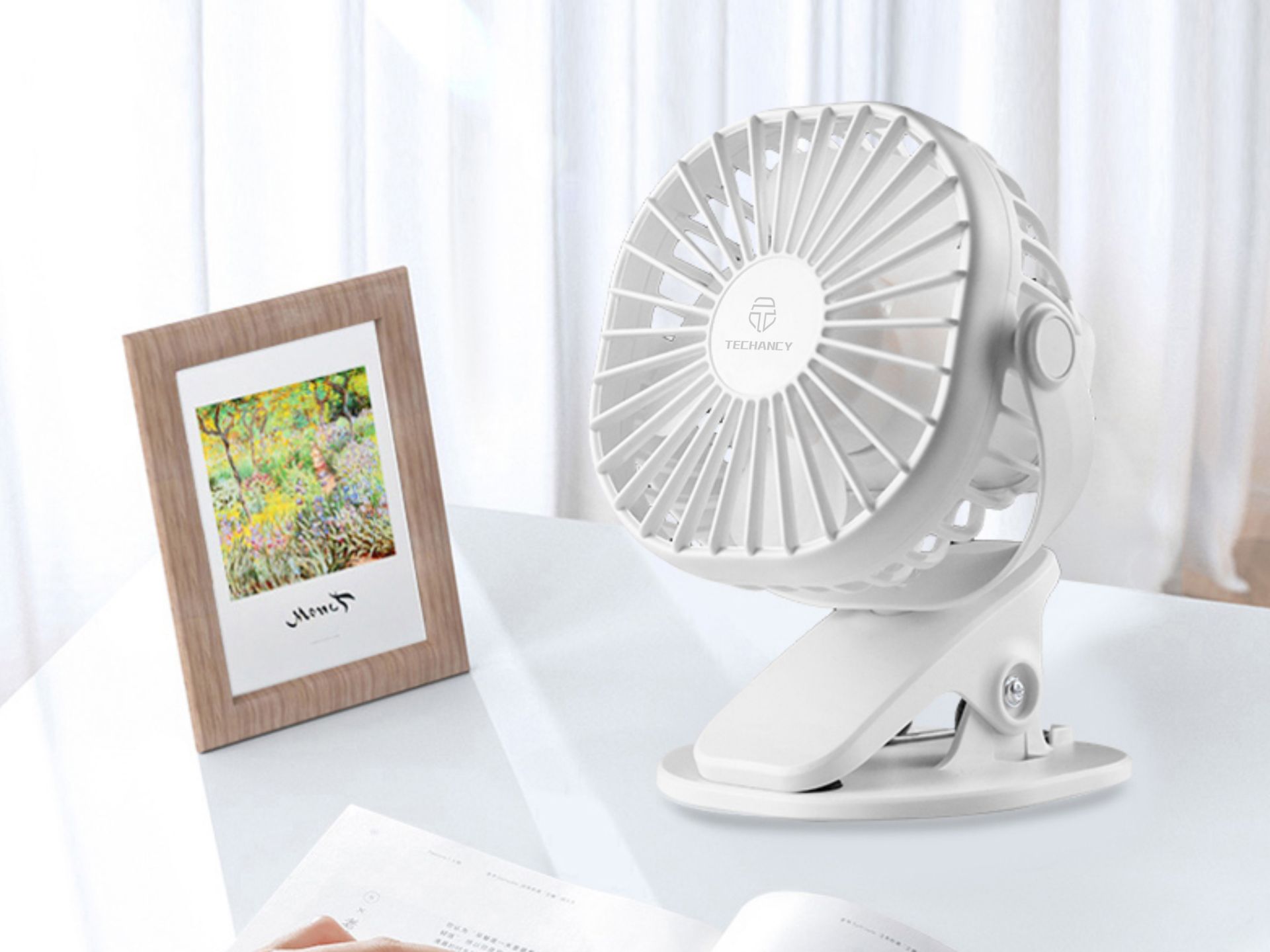 Ventilatore portatile Usb, ventilatore da tavolo silenzioso con clip Ventilatore portatile Usb, ventilatore da tavolo silenzioso con clip