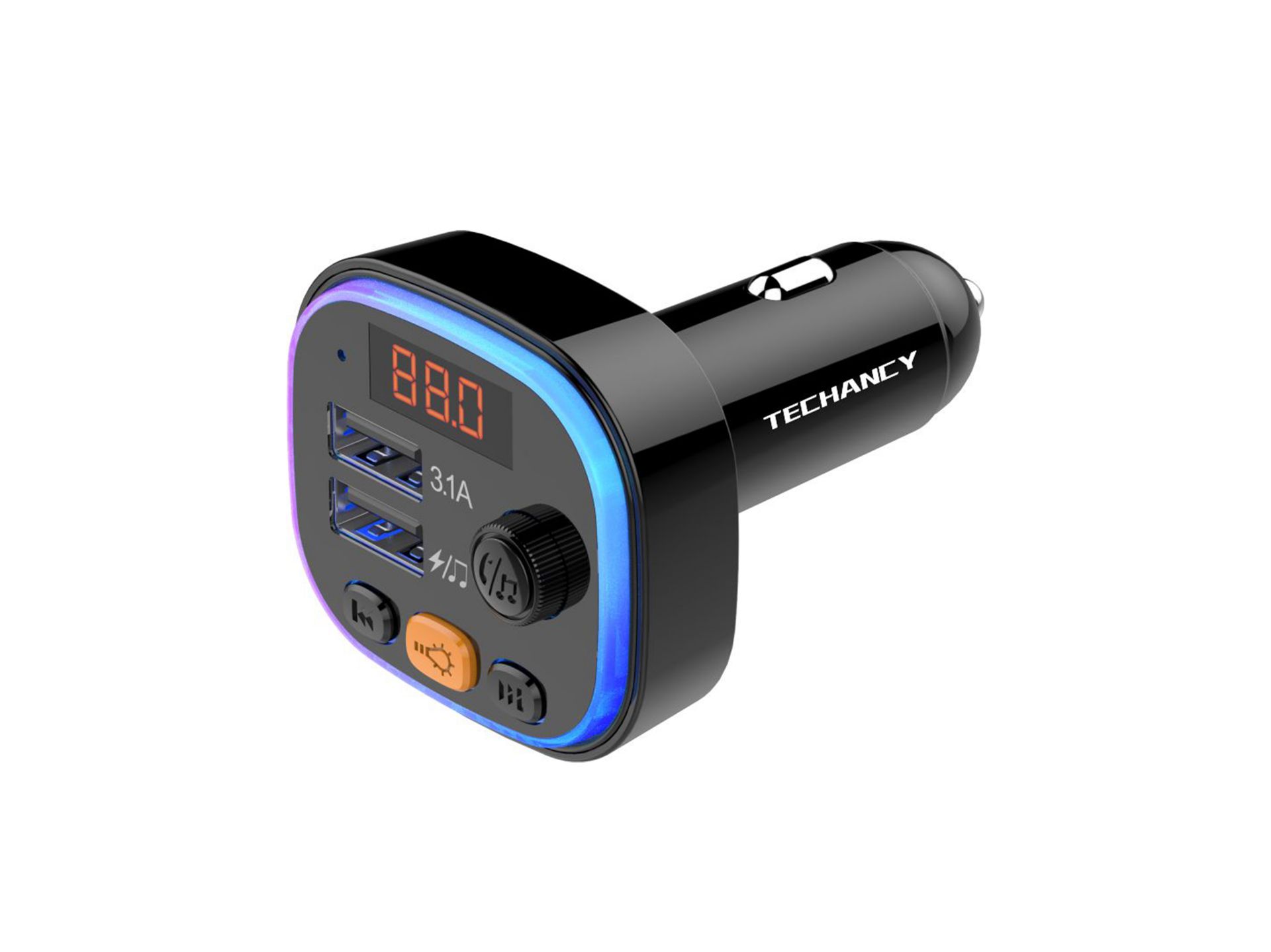 Transmissor Fm Bluetooth Para Carro ,Maos-Livres Sem Fios Leitor Mp3 Carro Preto Transmissor Fm Bluetooth Para Carro ,Maos-Livres Sem Fios Leitor Mp3 Carro Preto