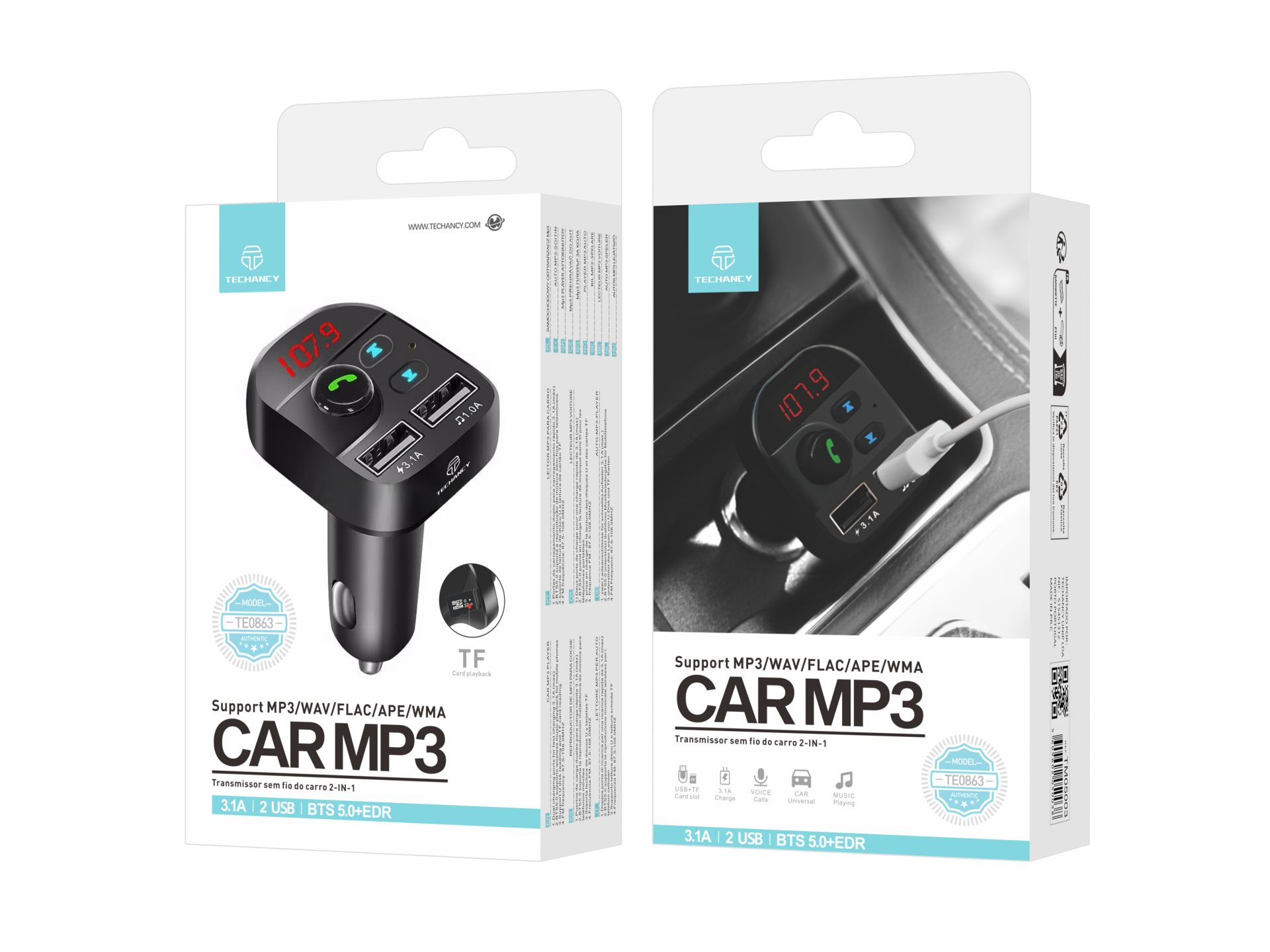 Transmissor Fm Bluetooth Carro Transmissor Fm Bluetooth Carro