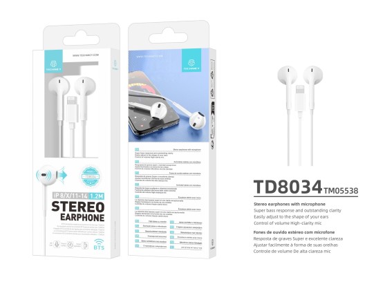 Écouteurs pour iPhone 12, Bluetooth Filaire avec Microphone et contrôle du  Volume Écouteurs Compatible pour iPhone