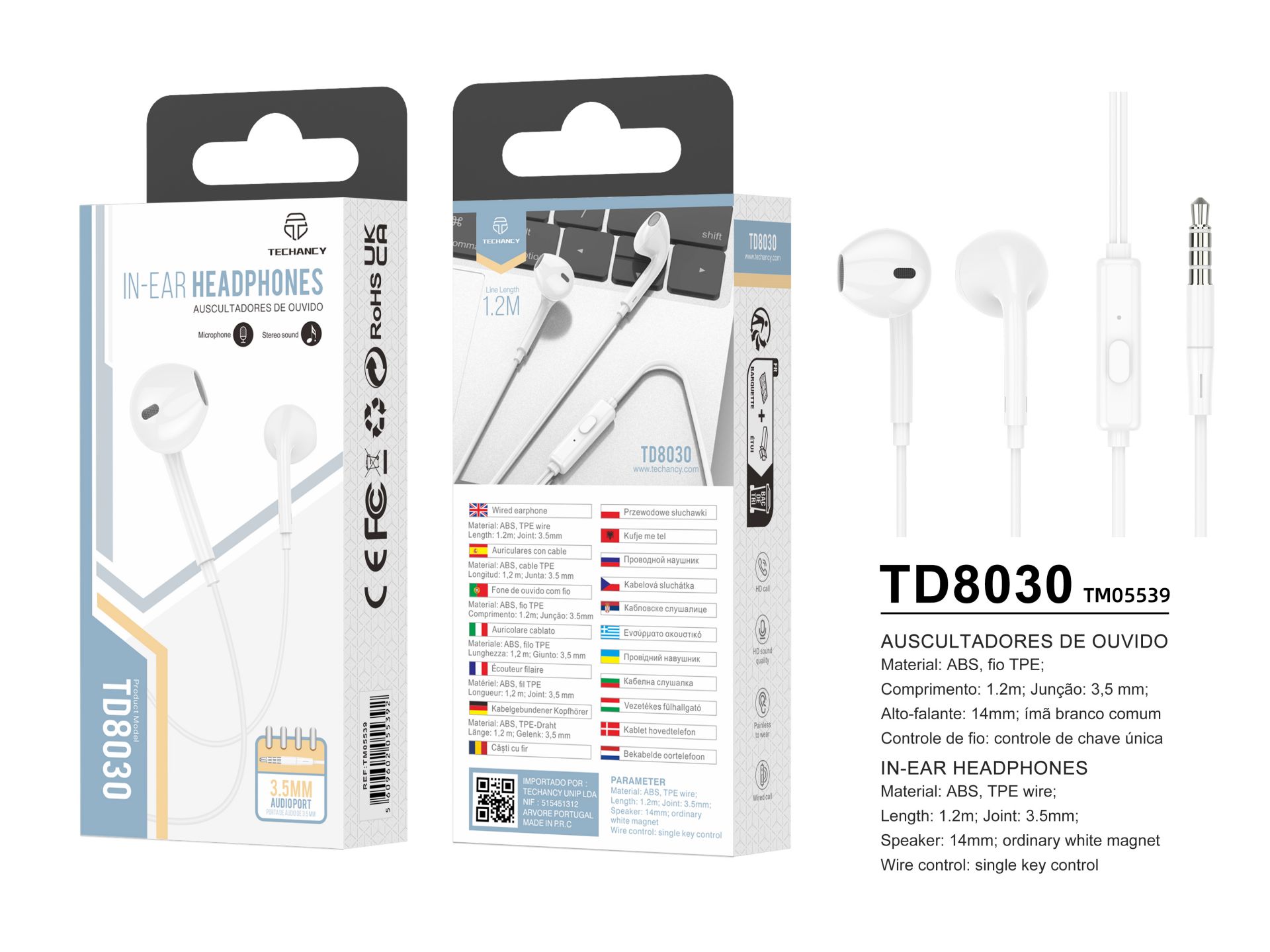 Earphone Cable With 3.5Mm White,Compatible For Tablet ,Ipad, Ipod ,Huawei,Samsung Etc Earphone Cable With 3.5Mm White,Compatible For Tablet ,Ipad, Ipod ,Huawei,Samsung Etc