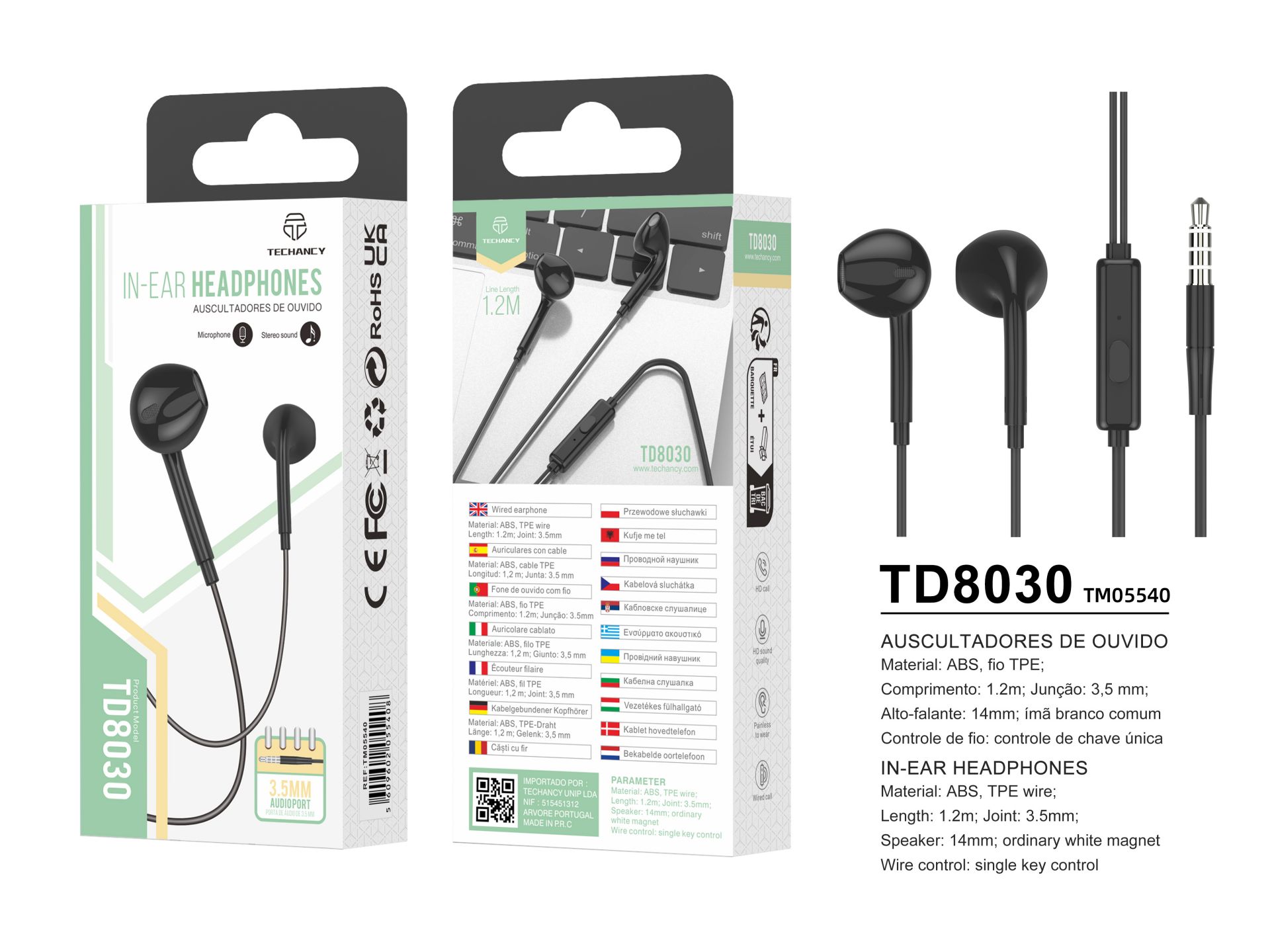 Earphone With Cable 3.5Mm Black,Compatible For Tablet ,Ipad,Ipod ,Huawei,Samsung Etc Earphone With Cable 3.5Mm Black,Compatible For Tablet ,Ipad,Ipod ,Huawei,Samsung Etc