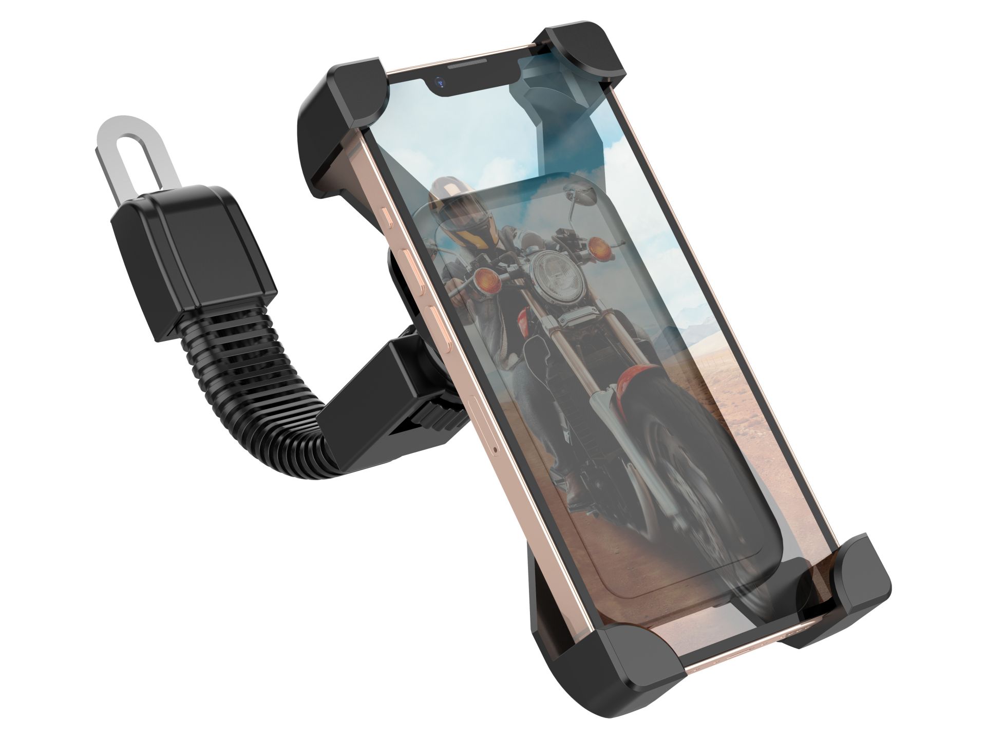 Porta telefono universale per Moto Nero Porta telefono universale per Moto Nero