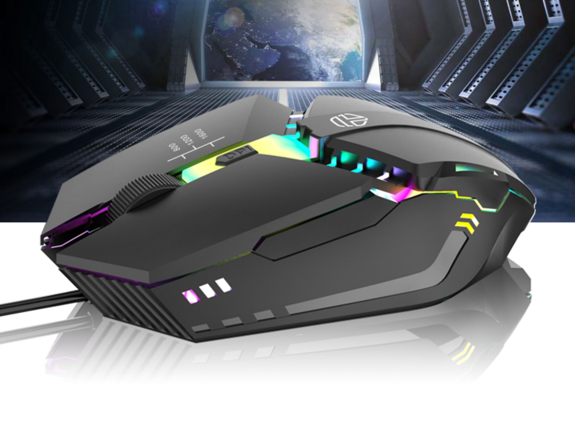 Gaming Mouse 1.5M Black with Light Cable K33 Gaming Mouse 1.5M Black with Light Cable K33