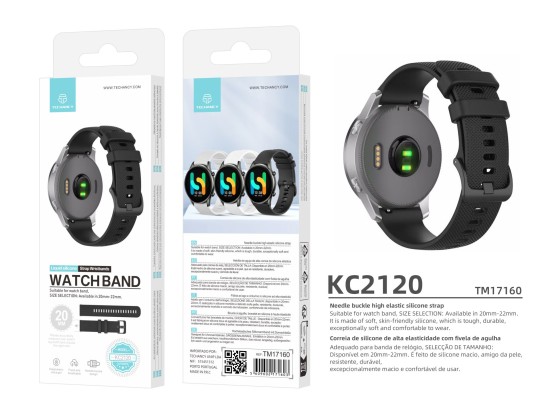 Correia 20 Mm Relogio Inteligente -Silicone Impermeavel Correia, Substituicao Bracelete Compativel C Correia 20 Mm Relogio Inteligente -Silicone Impermeavel Correia, Substituicao Bracelete Compativel C
