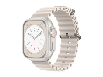 Bracelet silicone en acier inoxydable compatible avec le bracelet Apple Watch 38 Mm 40 Mm 41 Mm , br