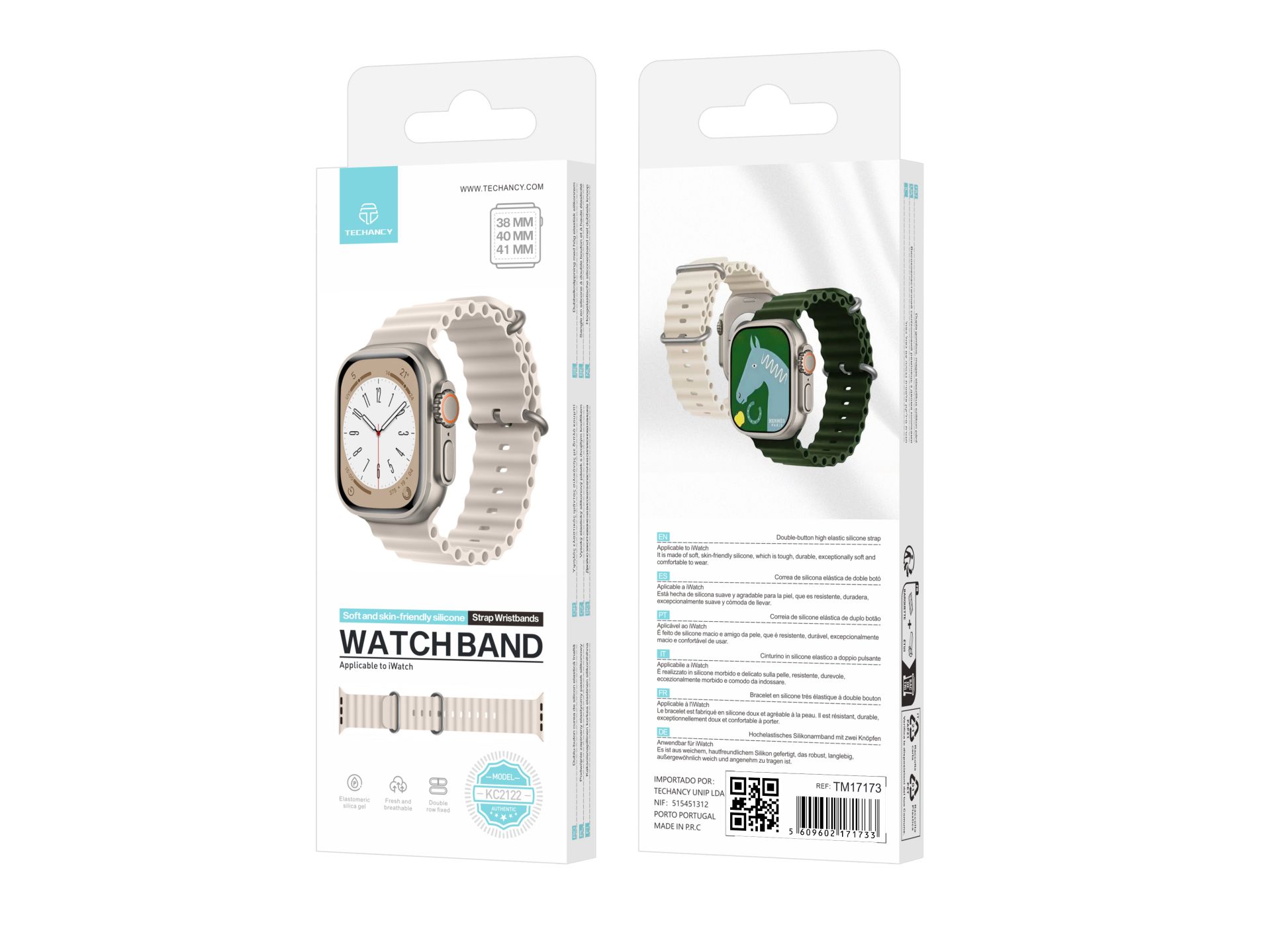 Cinturino in silicone in acciaio inossidabile compatibile con il cinturino dell'orologio Apple 38 Mm Cinturino in silicone in acciaio inossidabile compatibile con il cinturino dell'orologio Apple 38 Mm