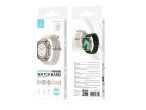 Edelstahl-Silikonband Kompatibel mit Apple Watch Armband 42 Mm 44 Mm 45 Mm 49 Mm , Metall-Ersatzarmb
