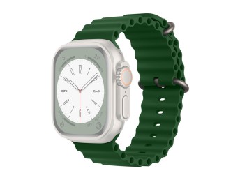 Stainless Steel Silicone Strap Compatible With Apple Watch Strap 42 Mm 44 Mm 45 Mm 49 Mm , Women's M