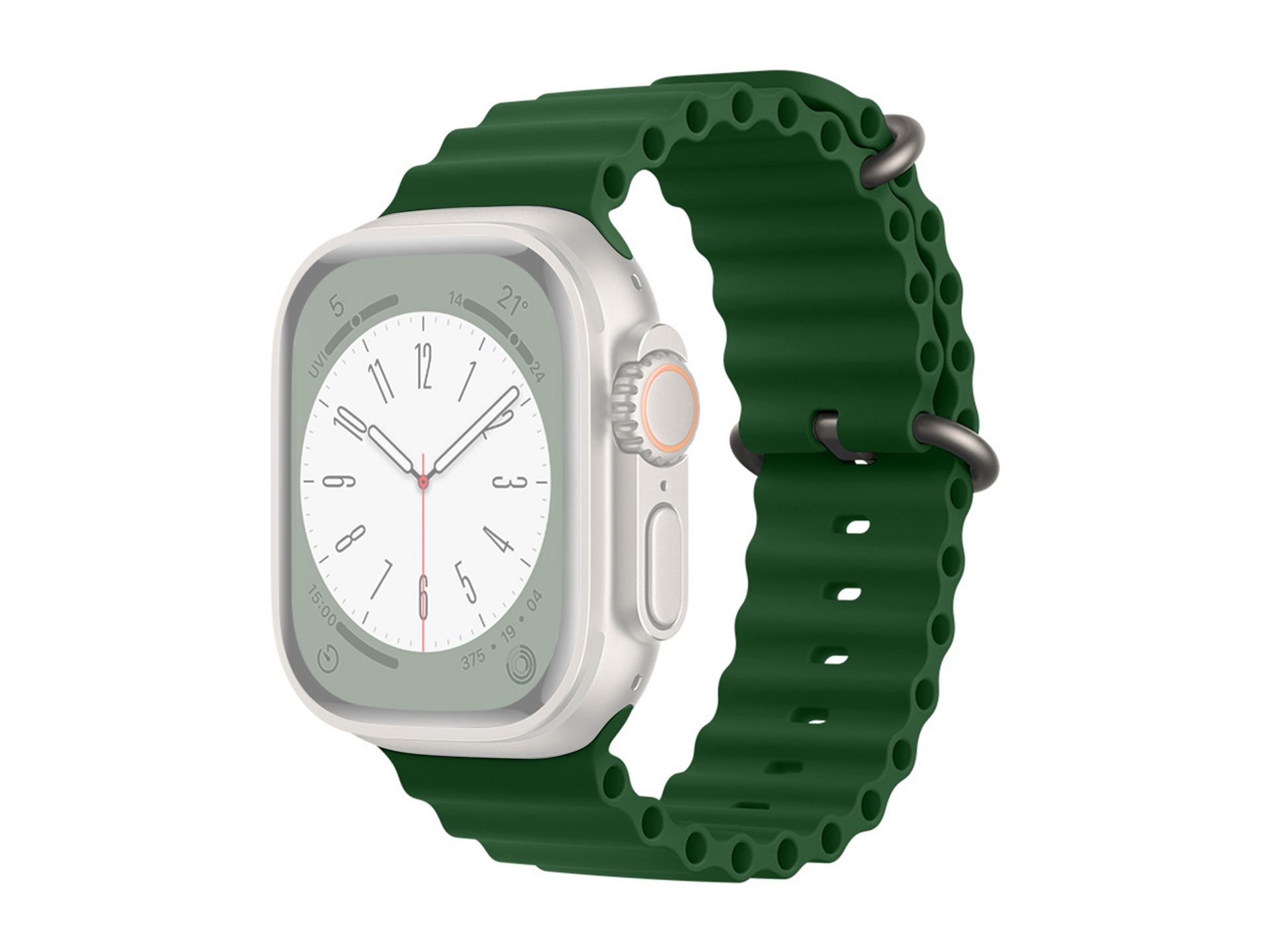Stainless Steel Silicone Strap Compatible With Apple Watch Strap 42 Mm 44 Mm 45 Mm 49 Mm , Women's M Stainless Steel Silicone Strap Compatible With Apple Watch Strap 42 Mm 44 Mm 45 Mm 49 Mm , Women's M