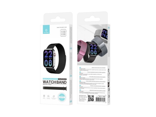 Correia De Metal Magnetico Em Aco Inoxidavel Compativel Com Correias De Apple Watch 42 Mm 44 Mm 45 M