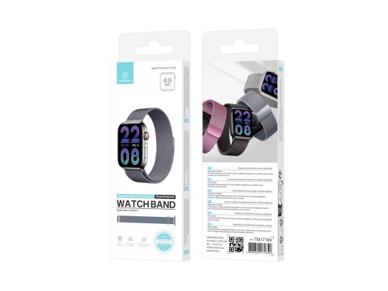 Bracelet magnétique en acier inoxydable compatible avec les bracelets Apple Watch 49 Mm, bracelets d Bracelet magnétique en acier inoxydable compatible avec les bracelets Apple Watch 49 Mm, bracelets d