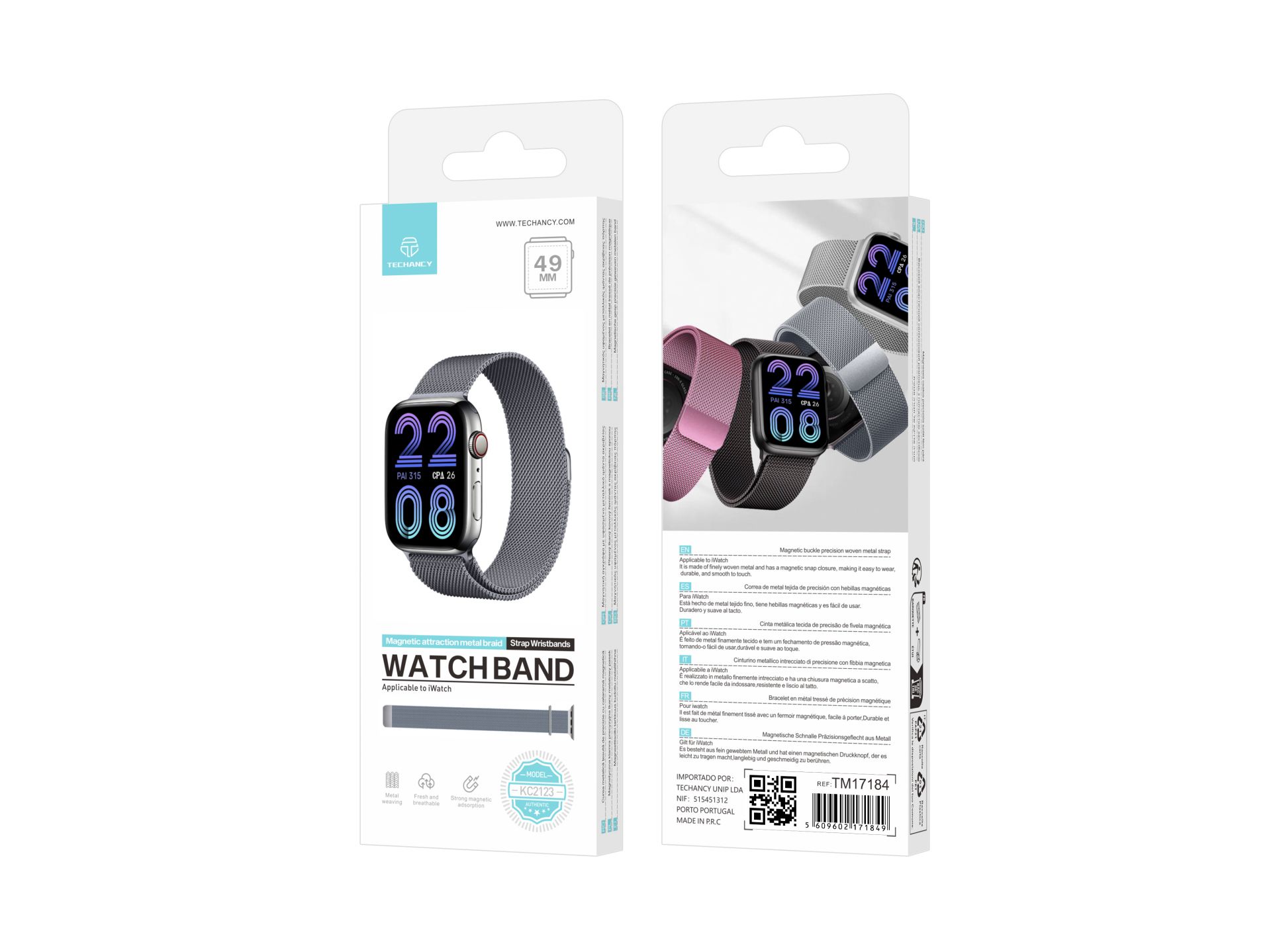 Bracelet magnétique en acier inoxydable compatible avec les bracelets Apple Watch 49 Mm, bracelets d Bracelet magnétique en acier inoxydable compatible avec les bracelets Apple Watch 49 Mm, bracelets d