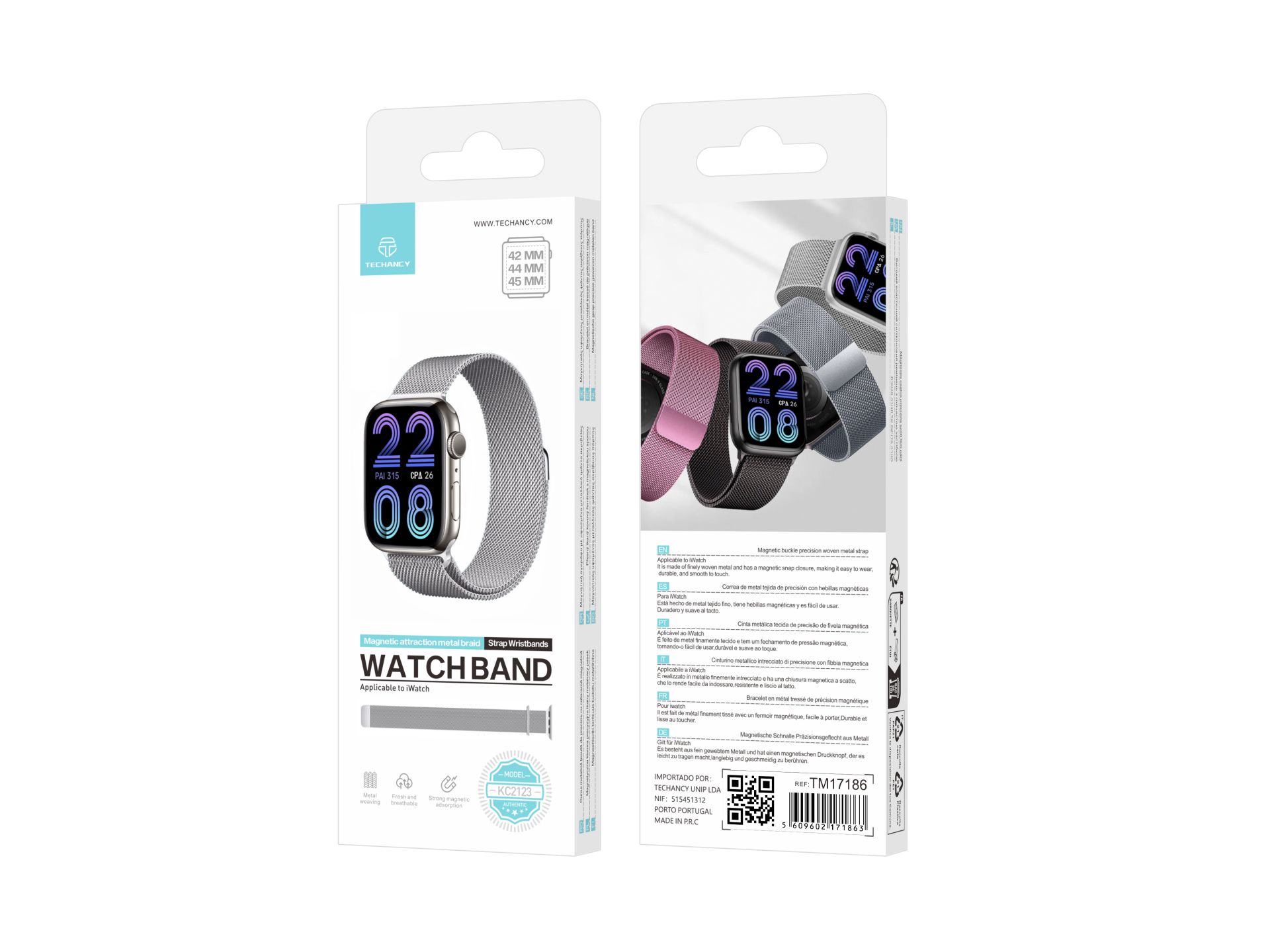 Bracelet magnétique en acier inoxydable compatible avec le bracelet Apple Watch 42 Mm 44 Mm 45 Mm, b Bracelet magnétique en acier inoxydable compatible avec le bracelet Apple Watch 42 Mm 44 Mm 45 Mm, b