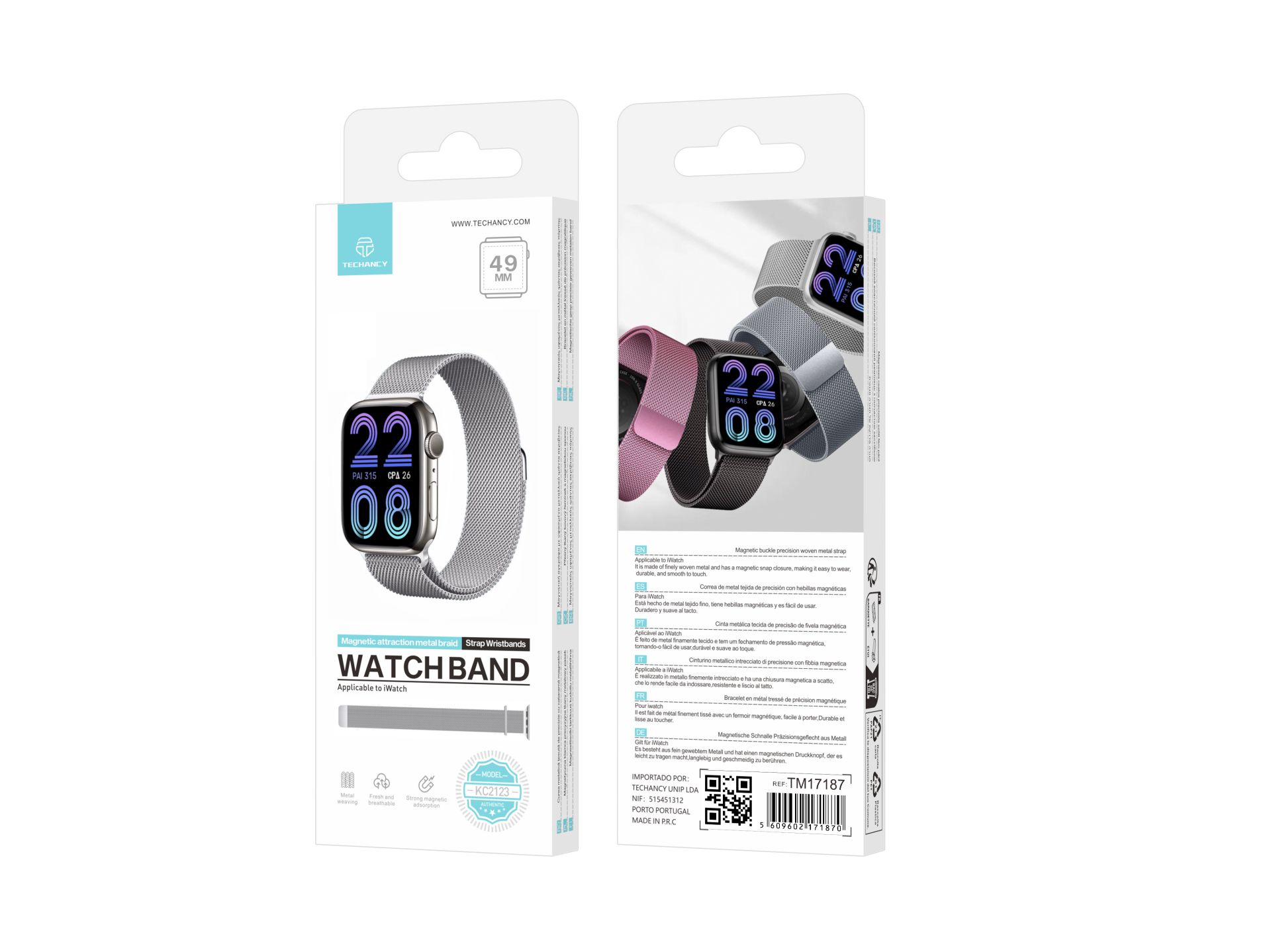 Correia De Metal Magnetico Em Aco Inoxidavel Compativel Com Correias De Apple Watch 49 Mm, Pulseiras Correia De Metal Magnetico Em Aco Inoxidavel Compativel Com Correias De Apple Watch 49 Mm, Pulseiras