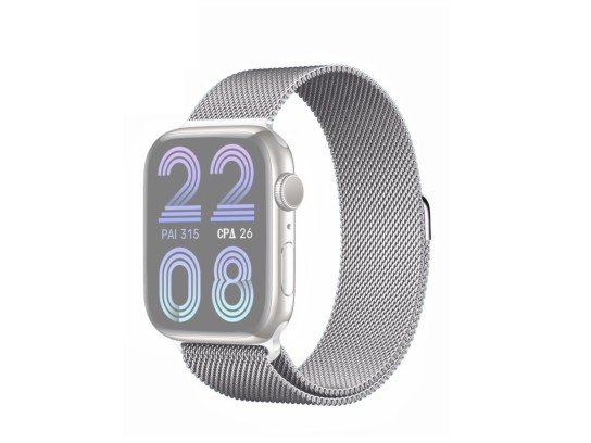 Correia De Metal Magnetico Em Aco Inoxidavel Compativel Com Correias De Apple Watch 49 Mm, Pulseiras