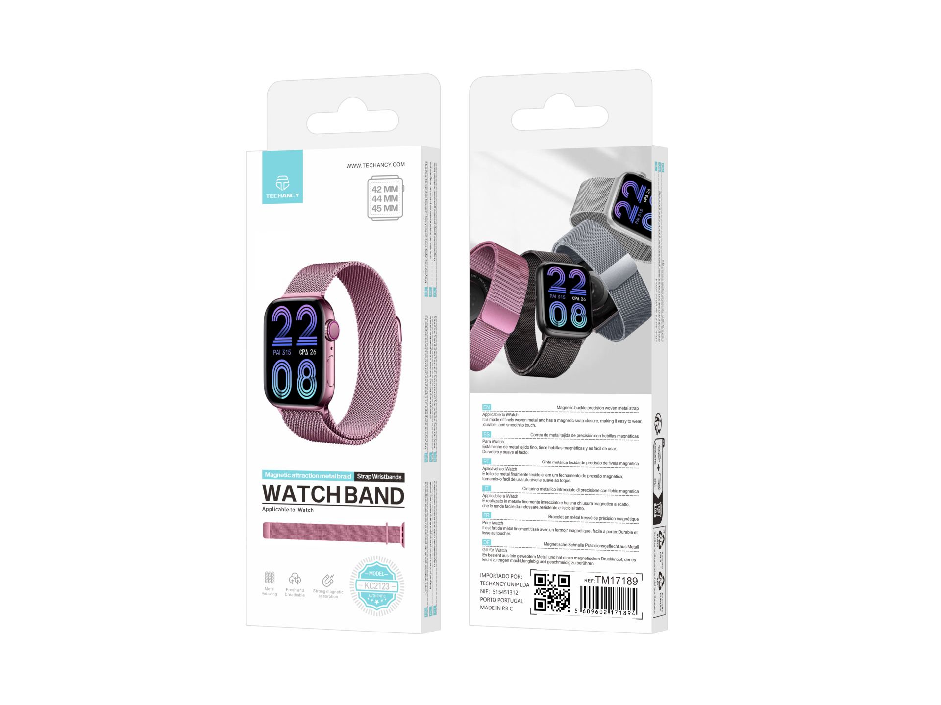 Bracelet magnétique en acier inoxydable compatible avec le bracelet Apple Watch 42 Mm 44 Mm 45 Mm, b Bracelet magnétique en acier inoxydable compatible avec le bracelet Apple Watch 42 Mm 44 Mm 45 Mm, b